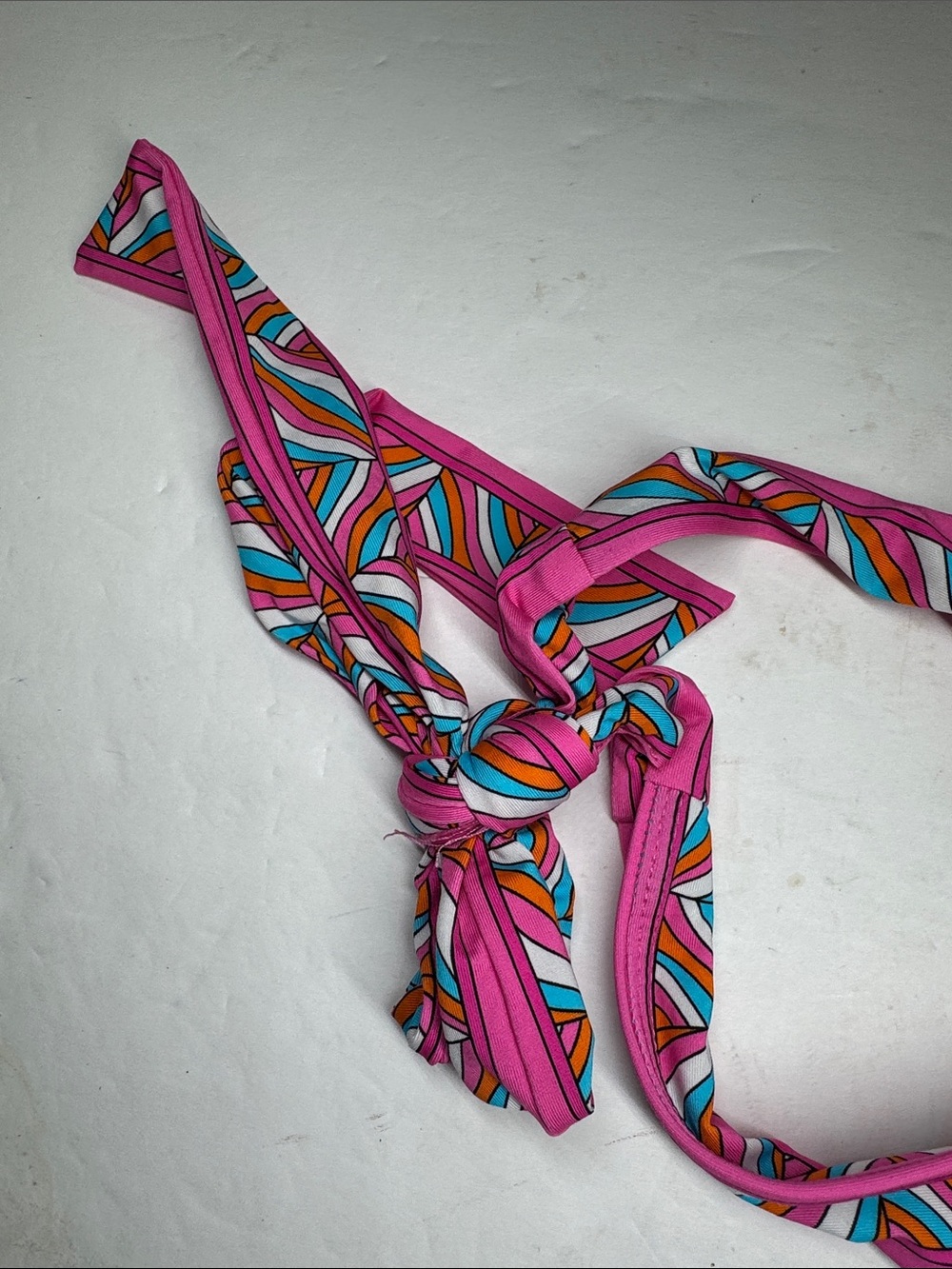 Trina Turk Meilani plunge neck Floral One-Piece tie neck 14 summer beach resort - Picture 6 of 11